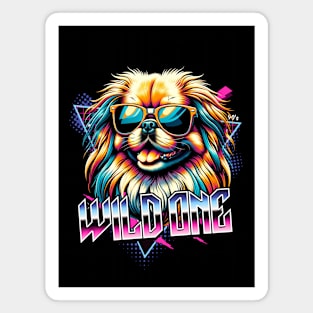 Wild One Pekingese Dog Magnet